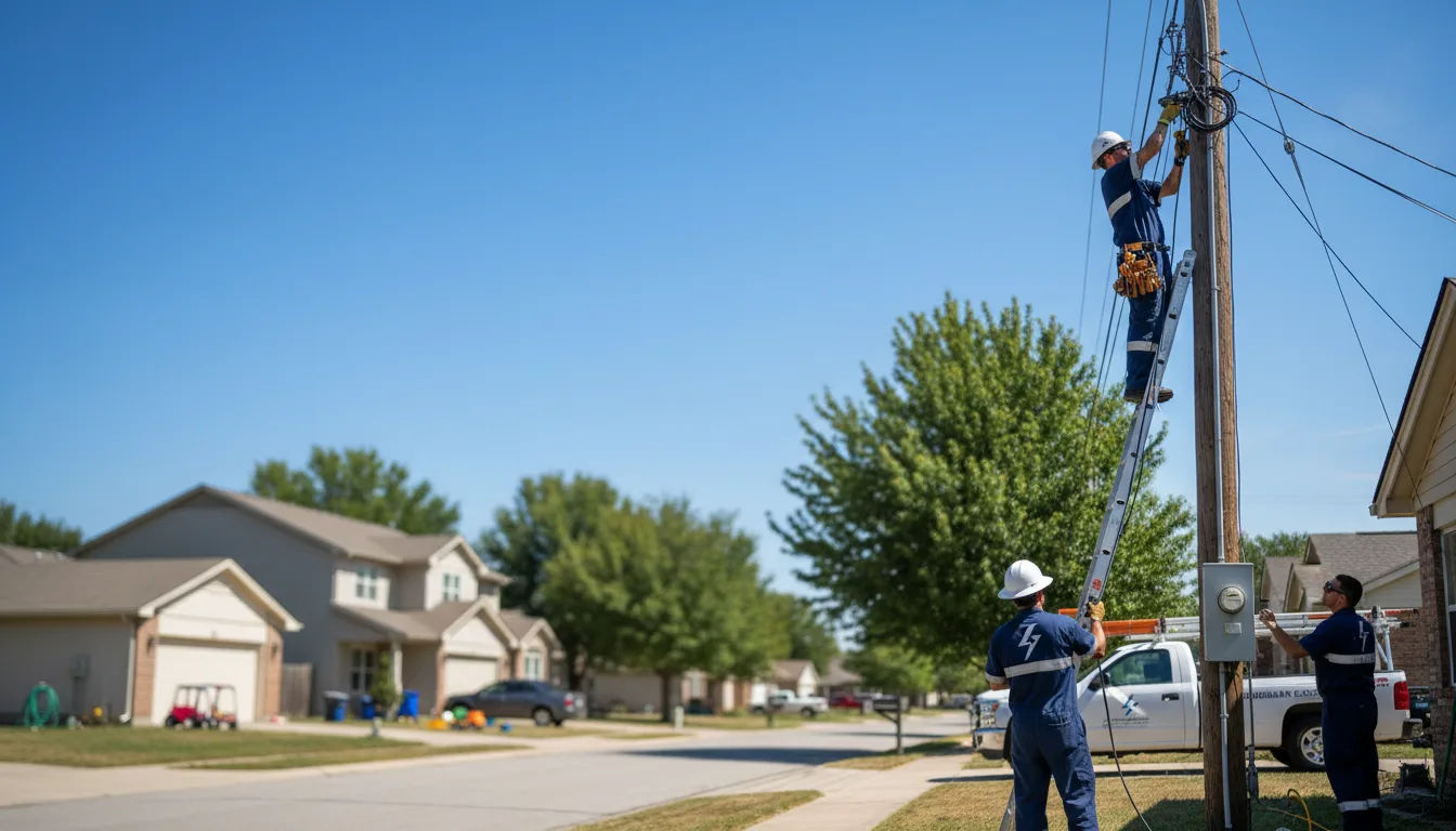 Residential electrician providing installation services in Phillipsport, NY